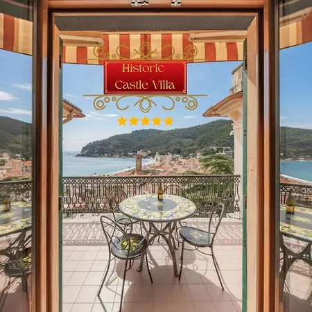 Historic Castle 2 - Sea View & Terrace Apartment Noli